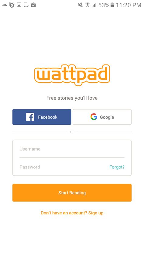 wattpad login web